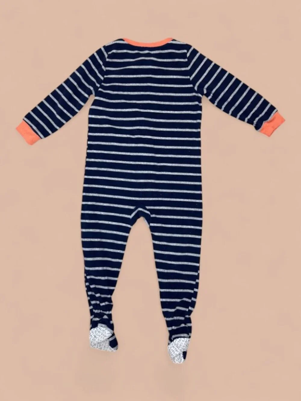 Tiger Fleece Footed Pajamas 3T Striped One Piece Sleeper